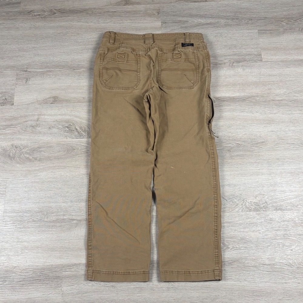 G.H. Bass & Co. Canvas Work Pants Mens 32x30 Brown Straight Leg Utility Outdoor - Picture 2 of 8